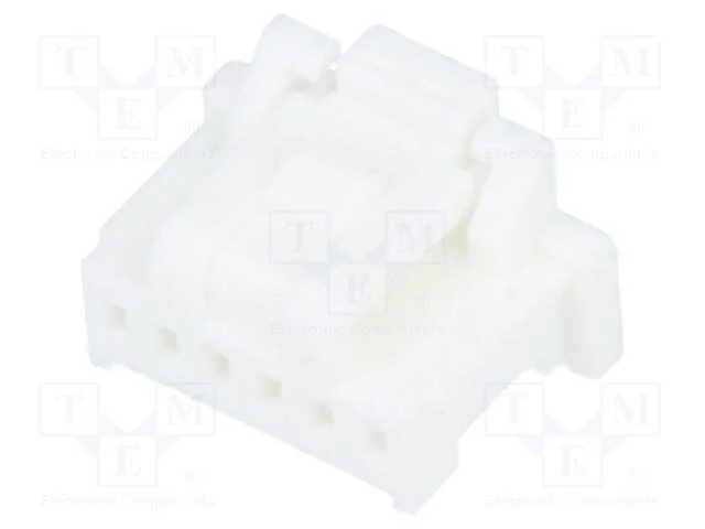 Ficha, Fio-Placa, F&ecirc;mea, Pico-Clasp, 1mm, Pin: 6, Sem Contactos