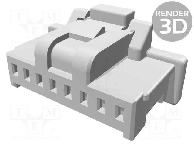 Ficha, Fio-Placa, F&ecirc;mea, Pico-Clasp, 1mm, Pin: 8, Sem Contactos
