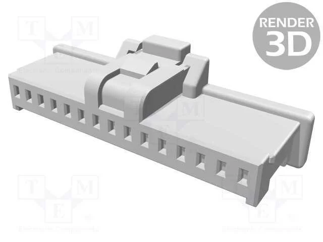 Ficha, Fio-Placa, F&ecirc;mea, Pico-Clasp, 1mm, Pin: 15, Sem Contactos