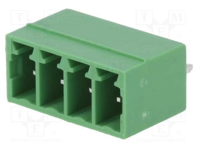 Bloco terminal separável, 3,5mm, faixas: 4, simpl.
