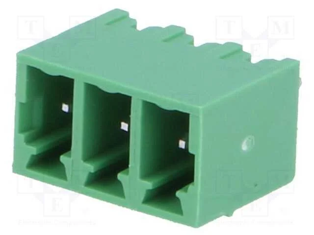 Bloco Terminal Separável, 3,81mm, Faixas: 3, Simples, Tomada, Tht