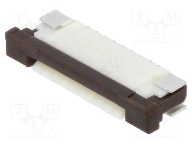 Conector: FFC/FPC, horizontais, PIN: 9, ZIF, SMT,.