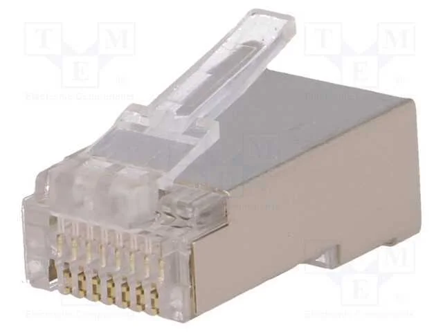 Ficha, RJ45, PIN: 8, blindadas, Sistema: 8p8c, co.