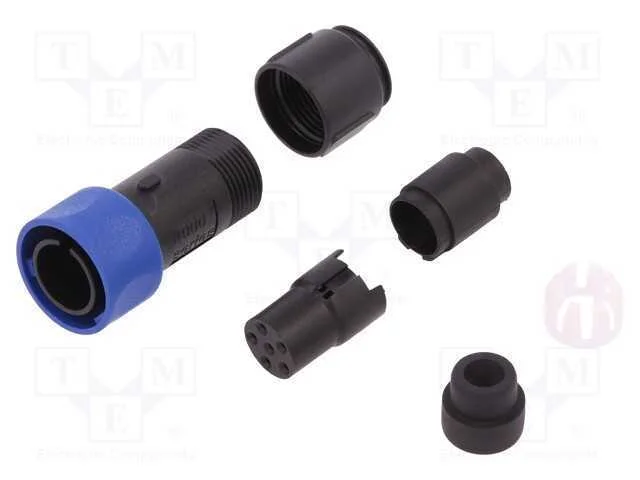 Conector: redondos, ficha, fêmea, PIN: 6, sem con.