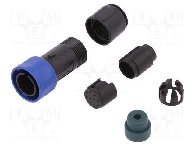 Conector: redondos, ficha, macho, PIN: 10, sem co.