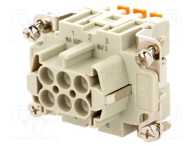 Conector: HDC, inserto de contatos, fêmea, CSH, P.