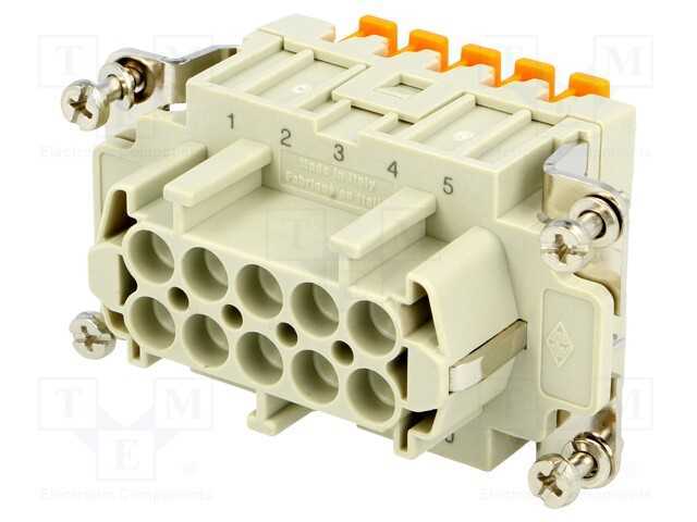 Conector: HDC, inserto de contatos, fêmea, CSH, P.