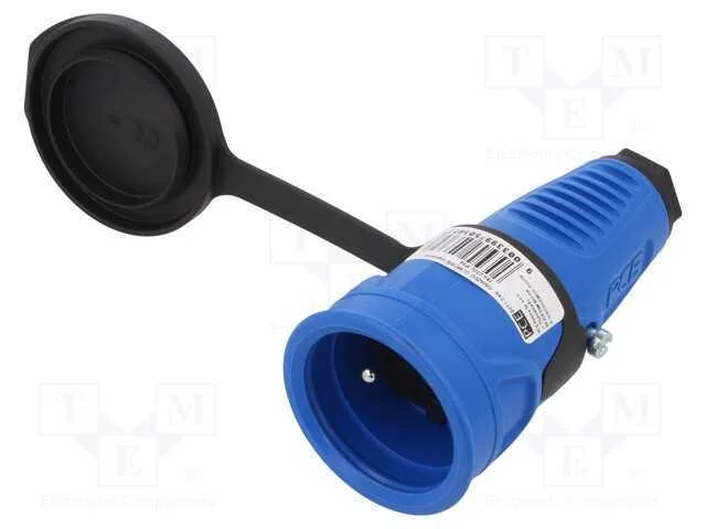 Conector: de alimentação, fêmea, tomada, 2P+PE, 2.