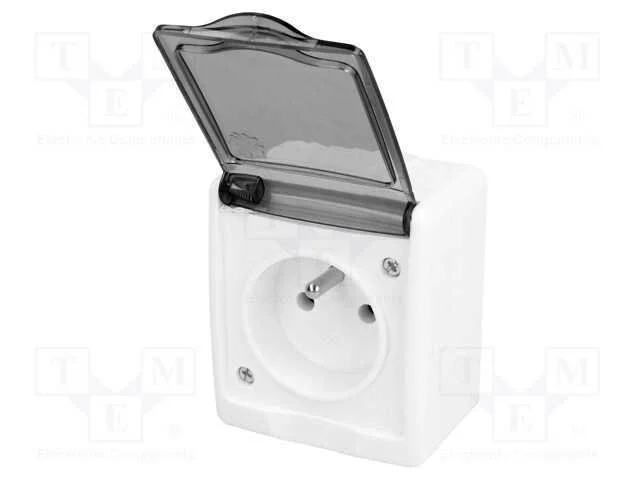 Conector: de alimentação, tomada, 2P+PE, 250VAC, .