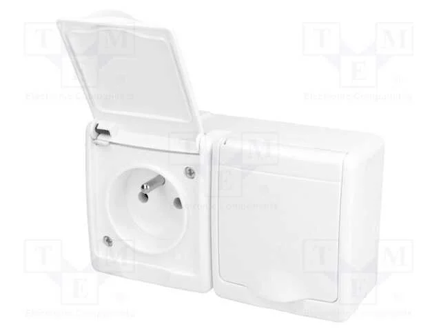 Conector: de alimentação, tomada, 2P+PE, 250VAC, .