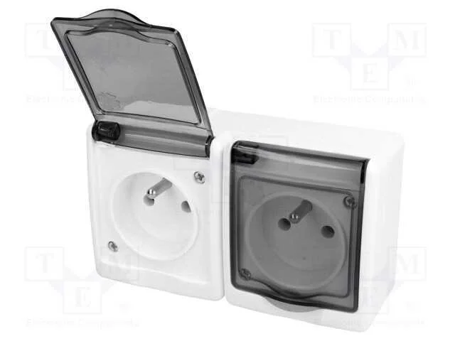 Conector: de alimentação, tomada, 2P+PE, 250VAC, .