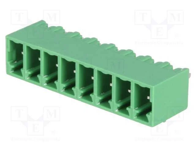 Bloco terminal separável, 3,81mm, faixas: 8, simp.