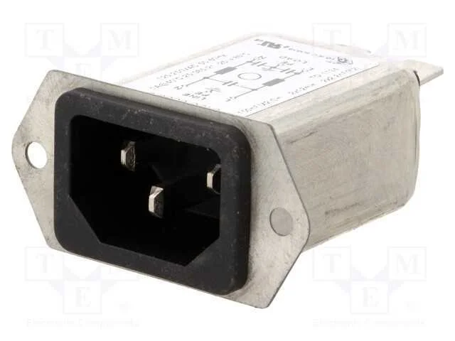 Conector: de alimentação, tomada, macho, 1A, 250V.