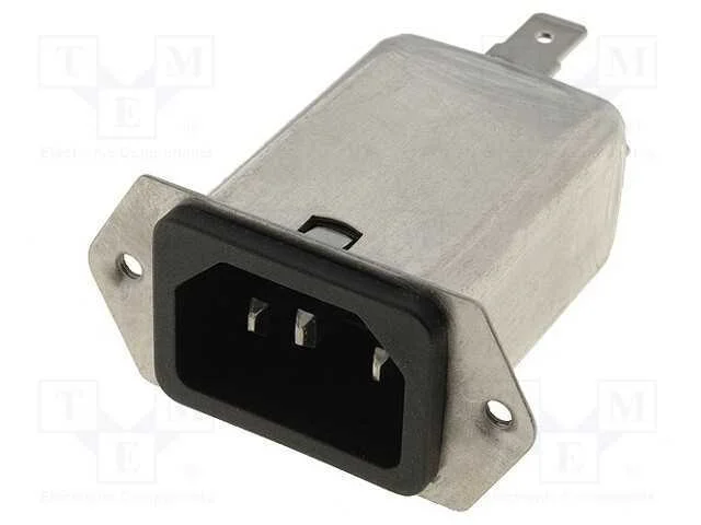 Conector: de alimentação, tomada, macho, 15A, 250.