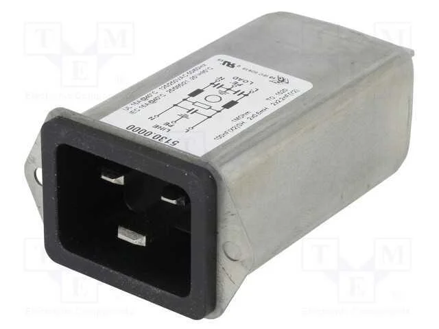 Conector: de alimentação, tomada, macho, 16A, 250.