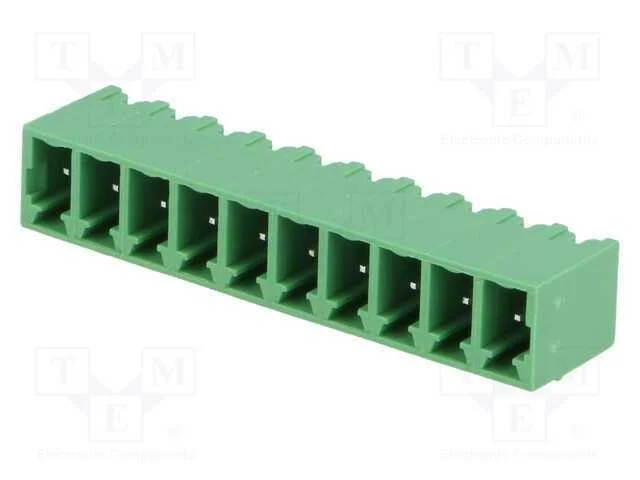Bloco terminal separável, 3,81mm, faixas: 10, sim.