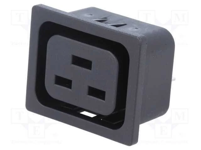 Conector: de alimentação, tomada, fêmea, 16A, 250.