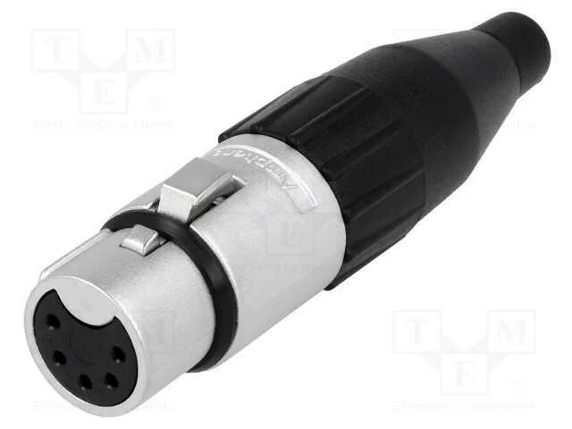 Ficha, Xlr, Fêmea, Pin: 5, Simples, com Cabo, Solda, Estanhado, 133v