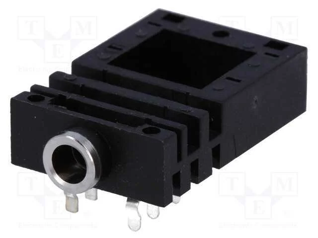 Tomada, Jack 3,5mm, Fêmea, Faixas: 3, Angulares 90, para Painel