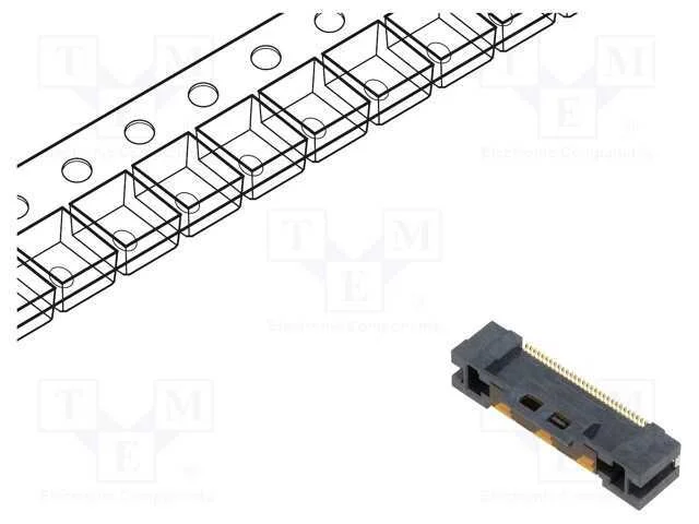 Conector: FFC/FPC, verticais, PIN: 30, Non-ZIF, S.