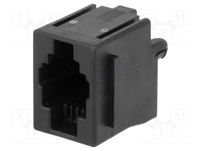 Tomada, Rj9, Pin: 4, com o Bloqueio Painel Stop, Poliéster, Tht