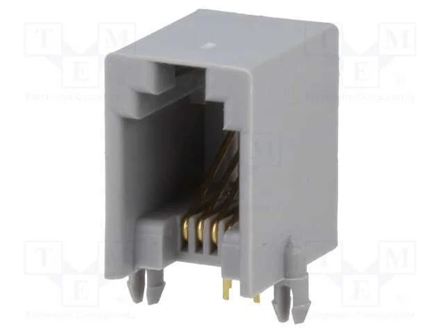Tomada, RJ9, PIN: 4, Contatos: bronze de fósforo,.