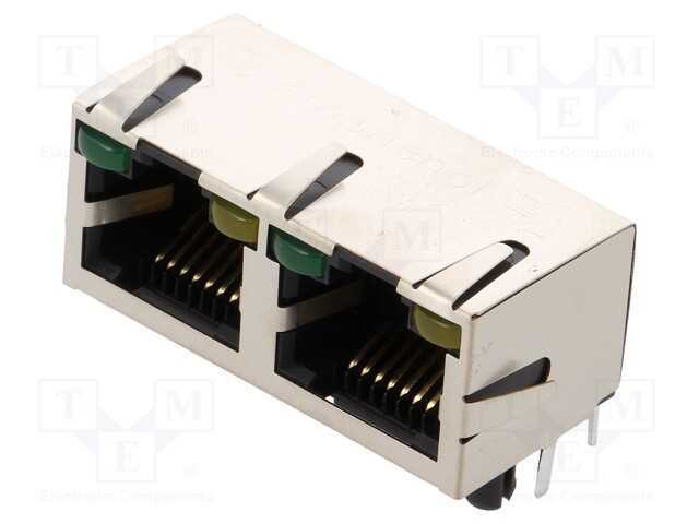Tomada, RJ45, Cat: 5, blindadas,duplas,com díodo .