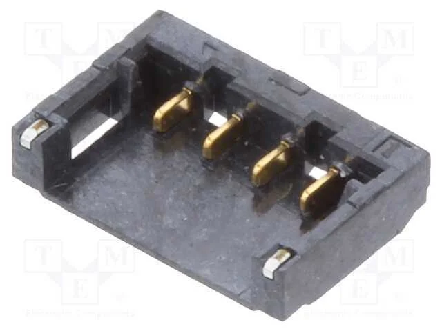 Tomada, Fio-Placa, Macho, 1,2mm, Pin: 4, Smt, para Pcb, -25÷85c