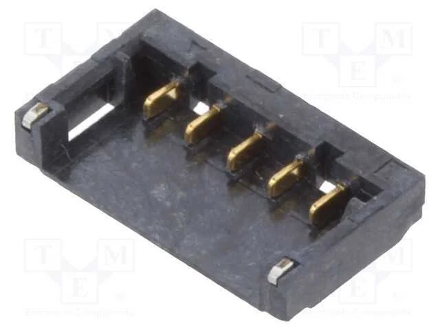 Tomada, Fio-Placa, Macho, 1,2mm, Pin: 5, Smt, para Pcb, -25÷85c