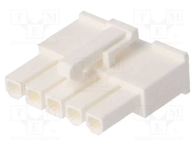 Ficha, Fio-Fio/Placa, Fêmea, Minitek Pwr 4.2, 4,2mm, Pin: 5, Fci