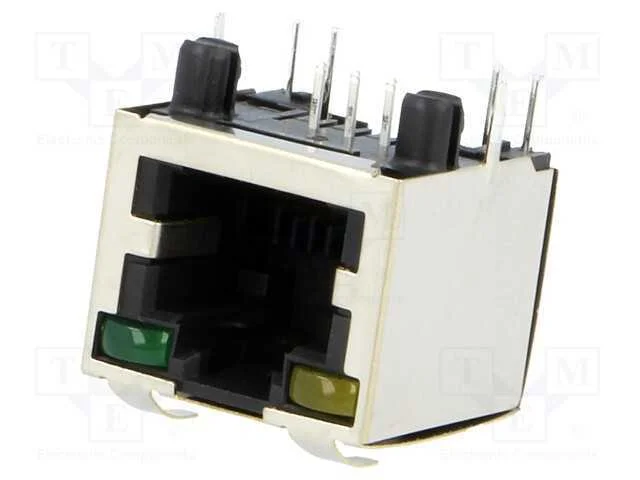 Tomada, RJ12, PIN: 6, blindadas,com díodo LED, do.
