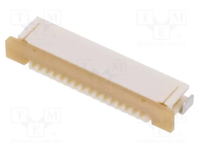Conector: FFC/FPC, horizontais, PIN: 16, contacto.