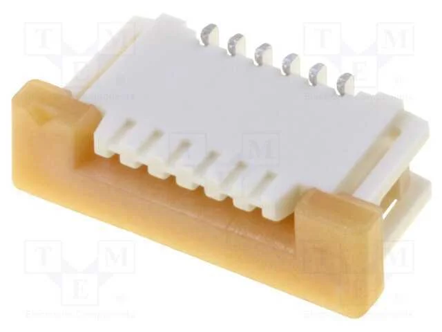Conector: FFC/FPC, verticais, PIN: 6, ZIF, SMT, E.