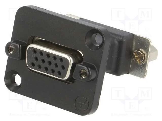 Passo: conector D-Sub, D-Sub 15pin HD fêmea,em am.