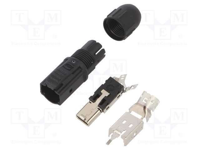Conector: Single Pair Ethernet, Ficha, T1 Industrial, Macho
