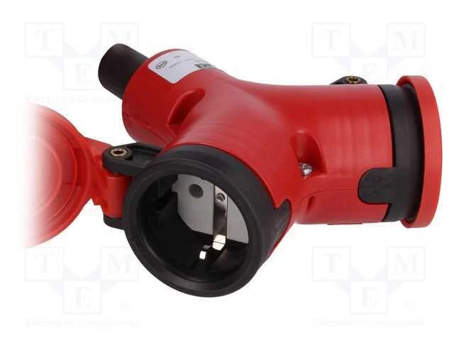 Conector: de alimenta&ccedil;&atilde;o; multiplicador; 2P+PE; 250VAC; 16A; IP44