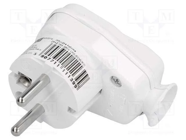 Conector: de alimentação, macho, ficha, 2P+PE, 25.