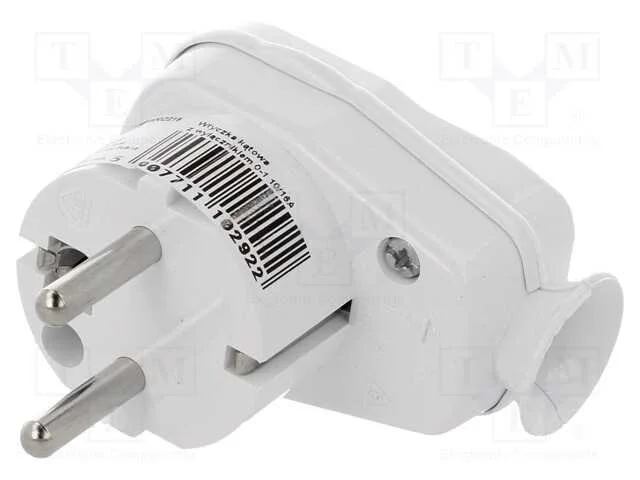 Conector: de alimentação, macho, ficha, 2P+PE, 25.