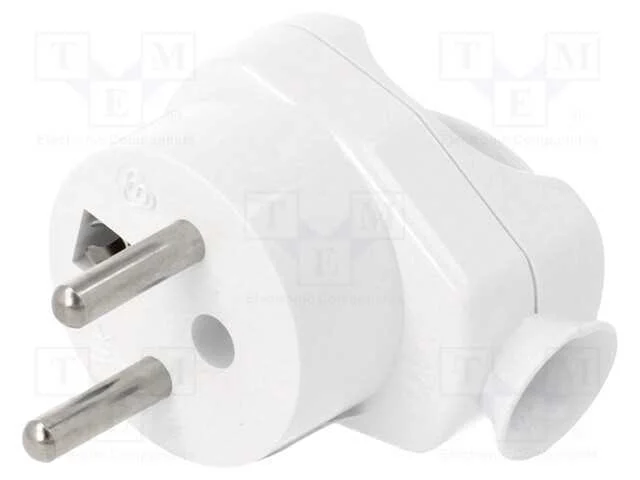 Conector: de alimentação, macho, ficha, 2P+PE, 25.