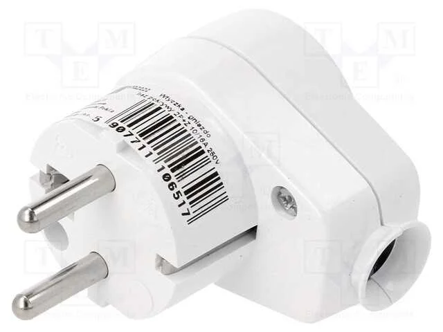 Conector: de alimentação, macho + fêmea, ficha/to.