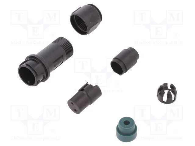 Conector: redondos, ficha, fêmea, PIN: 2, sem con.