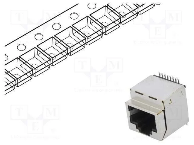 Tomada, RJ45, PIN: 8, Cat: 5, blindadas, Sistema:.