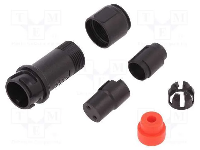 Conector: redondos, ficha, fêmea, PIN: 2, sem con.