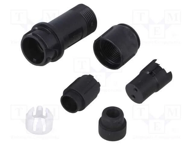 Conector: redondos, ficha, fêmea, PIN: 2, sem con.