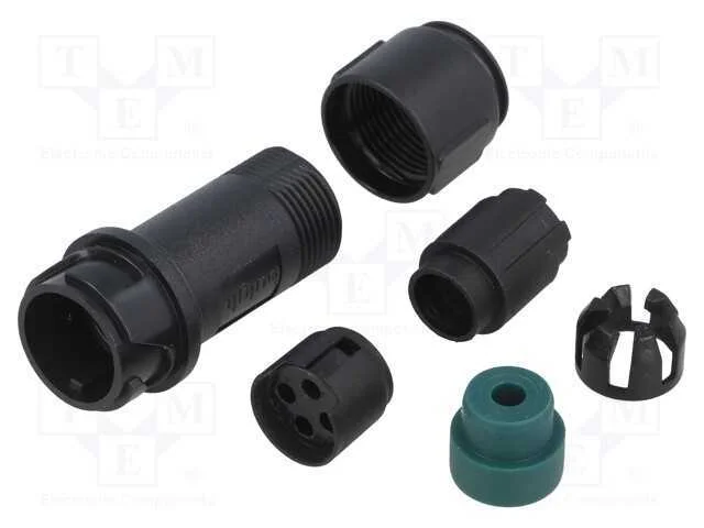Conector: redondos, ficha, macho, PIN: 4, sem con.