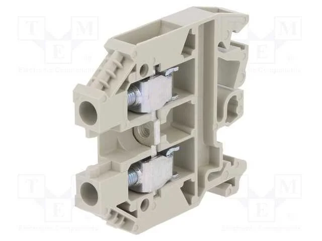 Conector: de Carril, 6mm2, Faixas: 1, Braçadeiras: 2, Cinzenta, 1kv