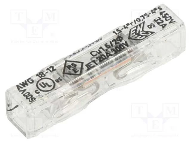 Conector rápido, 2273, aperto de molas, 0,75÷4mm2.
