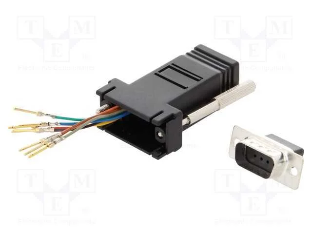 Passo: adaptador, D-Sub 9pin masculino,RJ45 tomada
