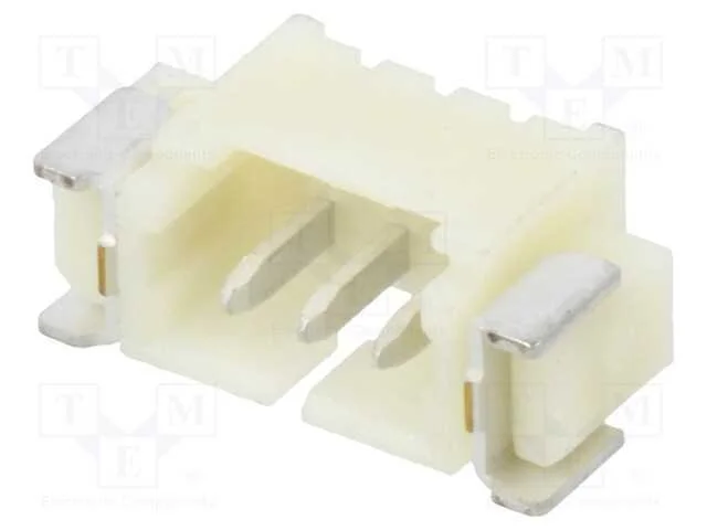 Tomada, Fio-Placa, Macho, 1,25mm, Pin: 3, Smt, 250v, 1a, Estanhado