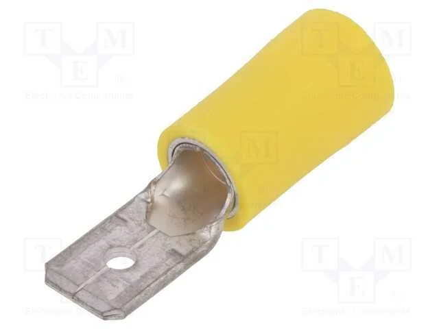 Conetor: plano, 6,3mm, 0,8mm, fêmea, 2,5÷6mm2, ce.